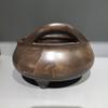 Estufa Xuande de doble oreja horno de cerámica roja grande estilo retro estilo Zen sala literaria pasillo elegante escritorio mesa decoración