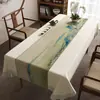 Nova Toalha de Mesa Estilo Chinês, Impermeável, à Prova de Óleo, Lavável, Resistente ao Calor, Novo Modelo 2026, Toalha de Mesa de Centro de Alta Qualidade, Toalha de Mesa de Chá