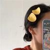 Horquilla de simulación de comida divertida y divertida con pelo roto, accesorios creativos para el cabello, flequillo distintivo, tocado de pico de pato