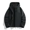 Jaqueta Softshell Masculina Feminina 26 Outono Nova ao Ar Livre Com Forro de Veludo Quente Corta-Vento Impermeável