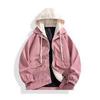 7909 Falsa Dos Piezas Adolescente Moderno Ins Acolchado de Algodón Traje de Béisbol Chaqueta de Hombre Estilo Universitario Corduroy de Pareja