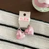 Set de Pinza para el Cabello de Perlas con Forma de Corazón y Diadema Estilo Coreano, Pinza de Pato de Satén Dulce para Niños, Goma para el Cabello con Lazo Lindo, Accesorio para el Cabello