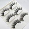 Empuje caliente transfronterizo natural largo multicapa tridimensional pestañas postizas tres pares pestañas 3D naturales cruzadas suministro de comercio exterior