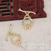 Yiwu Banhos de Ouro Cobre Conservante de Cor DIY Galho de Guirlanda Fecho Ot Fecho de Pulseira Acessórios de Joalheria B1059-A