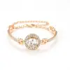 Pulsera de Diamante de Aleación Nueva Transfronteriza Estilo Ins para Mujer Diseño Creativo Europeo y Americano Pulsera Geométrica de Amor Pulsera Retro
