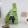 Nuevos Recuerdos Alrededor de los Callejones Estrechos: Bolsas de Punto Abuelo Panda de Chengdu, Bolsos Tote para Niñas, Bolsos de Mano Tejidos