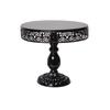 Accesorios de mesa de boda de estilo europeo, plato redondo para pastel, estante alto de hierro para pastel, plato de frutas, bandeja para refrigerios