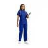 Tops de Uniforme para Enfermeras en Stock, Uniformes para Personal Médico, Ropa de Trabajo para Salón de Belleza, Centro de Maternidad, Doctores, Tops de Uniforme Quirúrgico de Manga Corta