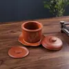 Olla de Cerámica para Sopa y Guiso con Tapa en Agua Snack Hotel Catering Olla para Sopa Estilo Chino Pera Asada Olla para Guisar de Arena Púrpura para el Hogar
