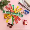 Pegatinas Navideñas Transfronterizas, Pulseras de Broche, Pulseras Decorativas para Fiestas Infantiles, Pulseras de Broche de Regalo Navideño