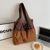 Bolso de Hombro Plegable, Bolso de Compras Casual con Cremallera de Gran Capacidad, Bolso de Mano Tote Versátil Nuevo para Viajes Transfronterizos