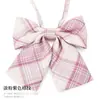 Cuello de Camisa con Lazo de Cuadros Estilo Japonés JK Flor para Mujer Estilo Universitario Foto de Graduación Camisa con Lazo Gratis Traje de Buceo con Lazo