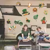 Amazonas St. Adesivo de Geladeira Dia de São Patrício Dia Nacional Irlandês Decoração de Atmosfera Festiva Adesivo de Garagem