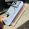 Aplicável à Capa de Celular com Suporte Magnético Apple 18promax iPhone 17 Cobertura Total Malha Dissipação de Calor Ponto de Apoio Capa Protetora