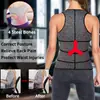 Chaleco de neopreno cruzado para mujer, ajustado, para la cintura, moldeador de cintura, chaleco sauna fitness, faja