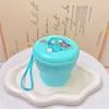 Taza de Agua Plegable Macaron de Grado Alimenticio Portátil para Acampar al Aire Libre Taza de Té Viaje Viaje de Negocios Taza de Enjuague Bucal de Bolsillo