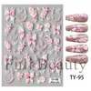 Belleza Completa Transfronterizo Nuevo Arte de Uñas Pegatinas en Relieve Copo de Nieve Navideño Papá Noel Hombre de Jengibre Pegatinas para Arte de Uñas