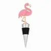 Rolha de Vinho Flamingo Rolha de Cerveja de Silicone de Grau Alimentício Doméstica Rolha de Vinho Tinto de Liga de Zinco Atacado