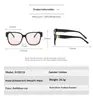 Óculos de armação grande, com lentes transparentes anti-luz azul, modernos, estilosos e versáteis, com efeito afinador de rosto, simples e elegantes para o uso diário