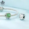 Cuentas de Trébol de la Suerte Originales de Aiful Edición Limitada de Verano Material de Cobre Cuentas para Pulsera DIY Cuentas Sueltas de Plantas al por Mayor para Mujeres