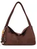 Bolso de axila retro de gran capacidad transfronterizo para mujer, nuevo bolso de mano de moda simple para otoño e invierno 2026, bolso de hombro para el trabajo