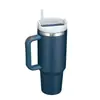 Taza termo de doble capa Big Mac de acero inoxidable 304 con asa de hielo de 40 oz, taza de agua para coche, taza portátil transfronteriza