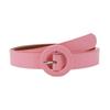 Nova versão coreana de cinto rosa da moda simples doce feminino temperamento Joker cinto decorativo para jeans atacado de comércio exterior