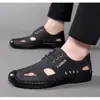 Nuevas Sandalias de Hombre de Comercio Exterior, Zapatos Casuales Transpirables de Verano, Zapatos de Hombre Transfronterizos, Zapatos Huecos de Cuero para Hombre de Comercio Exterior al por Mayor