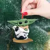 2024 Nuevo Producto Transfronterizo Bebé Y-Oda Papá Noel Bebé Yoda Papá Noel Árbol de Navidad Colgante