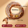 Pulsera al por mayor de ágata gris palo de rosa de tres círculos, estilo retro chino nuevo, creativo, explosión, bolsa de la suerte, pulsera multicírculo, joyería