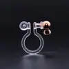 Acessórios para Brincos DIY Clipe de Orelha U-Shaped de Resina Japonês e Coreano Invisível Conversor para Brincos de Argola de Metal Brincos Sem Furo