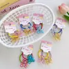 Diadema de Cristal de Hielo Oso para Primavera y Verano Goma Elástica Infantil No Lastima el Cabello Diadema de Bebé Accesorios para la Cabeza de Niña Venta al por Mayor