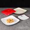 Prato quadrado de melamina prato de plástico fast food prato para refogado prato frio prato para pó porcelana de imitação tampa prato para servir louça comercial