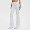 Leggings de Yoga Transfronteiriços com Forro de Lã para Aquecimento no Outono e Inverno, Cintura Alta, Controle de Barriga, Levanta Bumbum, Esportes Corrida, Calças Flare de Perna Larga