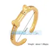 L08B Popular Europeu e Americano Cor Simples Geométrico Amor Lua Zircônia Ajustável Banhado a Ouro Anel Largo