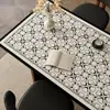 Jogo americano vintage estilo francês, à prova d'água, à prova de óleo, isolante térmico, anti-escaldante, de alta qualidade, toalha de mesa lavável, jogo americano para mesa de centro, protetor de bancada