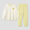Pantalones de pijama de manga larga para niños y niñas Ropa de casa cómoda para niñas de invierno Felpa australiana Forro polar Festival de Primavera Año Nuevo