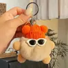 Pelota de Peluche Linda Peluche Bola de Carbón Falsa Colgante de Bolso Muñeca Colgante Muñeca de Dibujos Animados Llavero de Coche Regalo