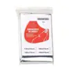 Manta aislante de primeros auxilios para exteriores a prueba de viento, impermeable, protector solar, manta de supervivencia multifuncional de PET, equipo de supervivencia de emergencia portátil