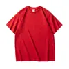 Camiseta de Algodón Puro Cuello Redondo Manga Corta Ag240G Verano para Hombre Peso Pesado Holgada Uniforme de Clase Camisa Cultural Logo Estampado Digital