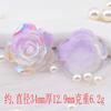 Nuevo Morado Barroco Rosa Mariposa Haciendo DIY Funda de Teléfono Gel Crema Horquilla Bolsa Ciega Bolsa de Material