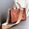 Bolsa de Lona Tridimensional con Logo de Cinta Hecho a Medida, Bolsa Tote de Lona para Hombro Diagonal, Producción de Bolsas Compuestas al Por Mayor, Bolsa de Lona