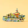 Ímãs de Geladeira, Atrações Turísticas, Nanjing, Lanzhou, Pontos Turísticos Culturais e Criativos de Xiangyang, Lembranças para Check-In, Decorações, Cerâmica de Jingdezhen