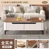 Mesa de centro de piso y mueble de TV, nuevo modelo 2026, diseño moderno y minimalista, adecuado tanto para salas de estar pequeñas como grandes, juego completo, gran capacidad