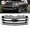 Aplicable a 2015-2017 Expedition Ux Plata Parrilla Superior del Parachoques Delantero Fo1200588