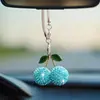 Bestseller transfronterizo creativo cereza coche interior pedrería colgante decoración de coche accesorios suministros para coche colgante de pedrería completa