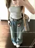 Nueva Camisola de Color Caramelo Estilo Coreano con Copas, Adelgazante y Elegante, Adecuada para Usar Tanto por Dentro como por Fuera, Top sin Mangas Puro y Dulce
