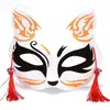 Máscara de Zorro Pluma Luminosa Media Cara Cara de Gato para Hombres, Mujeres, Niños Fiesta Baile Halloween Suministros para Actuación Metabo
