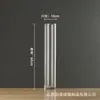 Estilo ins jarrón de vidrio recto transparente grande al por mayor sala de estar piso flores de bambú ricas adornos de flores hidropónicas