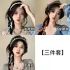 Faixa de Cabelo Trançada Floral Super Fada Retrô para Mulheres, Faixa de Cabelo de Fita All-In-One de Alta Moda, Lenço de Seda, Prendedor de Cabelo, Acessórios de Cabelo, Faixa de Cabelo